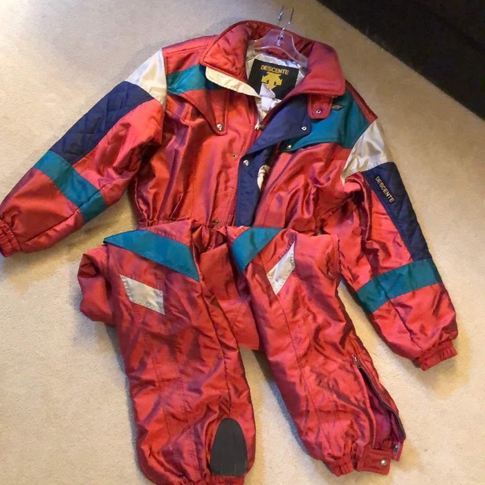 Retro snowmobile suit